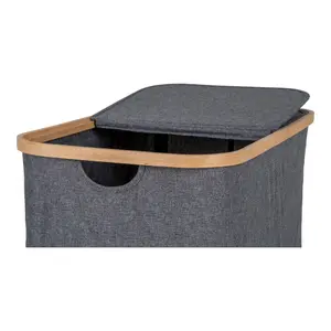 Textile and bamboo laundry basket House Nordic Noto Laundry image-4