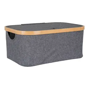 Καλάθι για ρούχα από μπαμπού και ύφασμα House Nordic Noto Laundry image-1