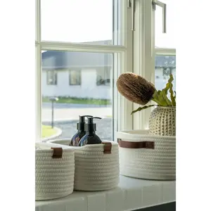 Cotton storage basket House Nordic Jarana (x3) image-1