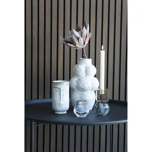 Γυάλινος βάζος στρογγυλός με πρόσωπο House Nordic image-1