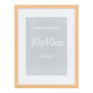 Conjunto de 7 molduras em mdf preto e 8 molduras em mdf natural House Nordic Marbella image-3