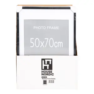 Set of 7 black and 8 natural mdf frames House Nordic Marbella