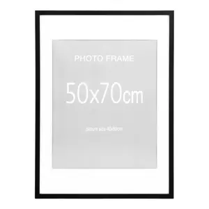 Set of 7 black and 8 natural mdf frames House Nordic Marbella image-2