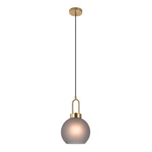 Hanglamp van gerookt glas in de vorm van een bal met fitting House Nordic Luton image-1