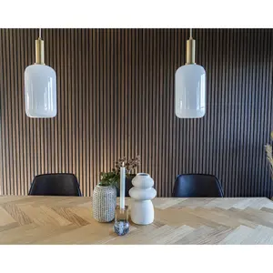 Cylindrical glass suspension with socket House Nordic Chelsea image-2