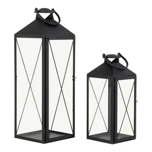 Steel and glass lanterns House Nordic Casa (x2) image-2