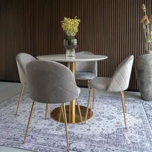 Τραπέζι σαλονιού με 4 καρέκλες House Nordic Bolzano and Geneve image-1