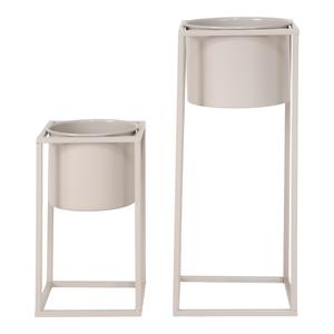 9001116-steel-flowerpots-house-nordic-marla-x2-beige-grey-17x17x31-cm