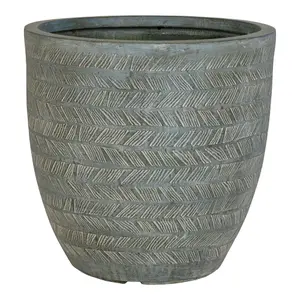Set of 3 clay fiber planters House Nordic Stratford image-3
