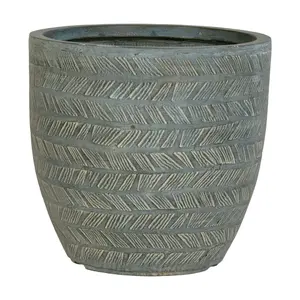 Set of 3 clay fiber planters House Nordic Stratford image-4