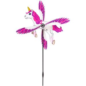 hqpsl-unicorn-paddletail-windsock-hq-kites-rosa-vit-svart-120x53-cm