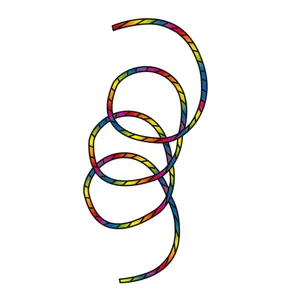 Cola de cometa - Espiral arcoíris HQ Kites image-0