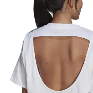 Camiseta de manga corta para mujer adidas Hyperglam image-5