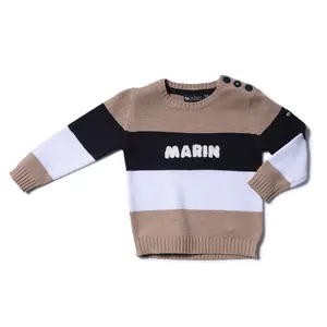 Baby boy round neck sweater Hublot Mode Marine Agnan image-0