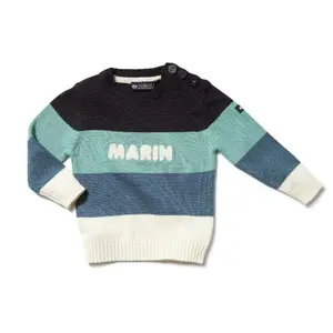 Baby boy round neck sweater Hublot Mode Marine Agnan image-0