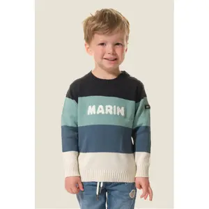 Baby boy round neck sweater Hublot Mode Marine Agnan image-1