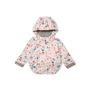 Printed waterproof jacket for baby girl Hublot Mode Marine Aquaval image-0