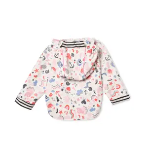 Printed waterproof jacket for baby girl Hublot Mode Marine Aquaval image-1