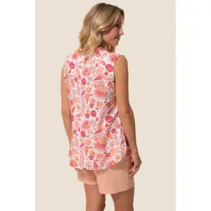 Camisola feminina de decote em V com botões Hublot Mode Marine Baie image-1