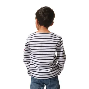 Children's long sleeve striped T-shirt Hublot Mode Marine Bouee image-1