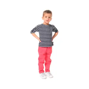 Children's long sleeve striped T-shirt Hublot Mode Marine Bouee image-0
