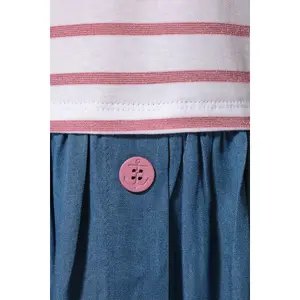 Girl t-shirt dress Hublot Mode Marine Cerise image-2