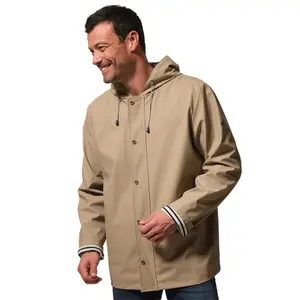 Striped waterproof jacket Hublot Mode Marine image-0