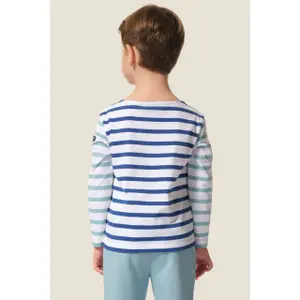 Long-sleeved striped baby T-shirt Hublot Mode Marine Ballast image-1