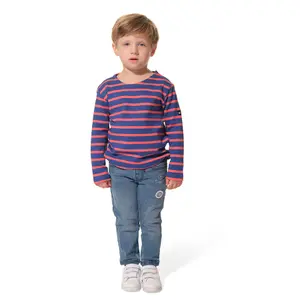 Children's long sleeve striped T-shirt Hublot Mode Marine Cordage image-1