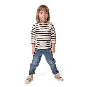 striped t-shirt for kids Hublot Mode Marine Cordage image-1