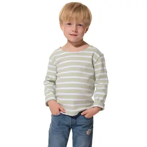 striped t-shirt for kids Hublot Mode Marine Cordage image-0
