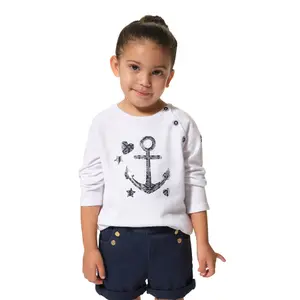 Baby girl round neck sweater Hublot Mode Marine Odelice image-0
