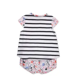 Girl's t-shirt and bloomer set Hublot Mode Marine Pixelle image-1