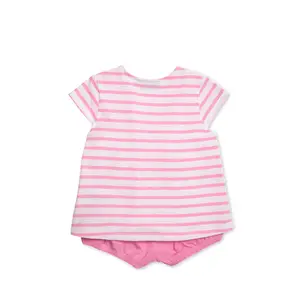 Baby girl t-shirt and bloomer set Hublot Mode Marine Triomphal image-1