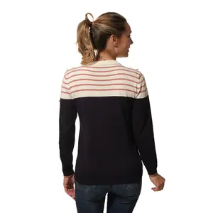 Pull col rond femme Hublot Mode Marine image-1