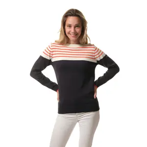 Pull boutons à l'épaule femme Hublot Mode Marine