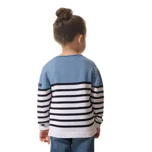 Baby girl round neck sweater Hublot Mode Marine Evasion image-1