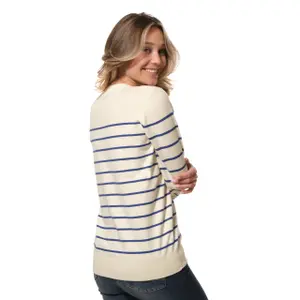 Maglione con bottoni collo rotondo donna Hublot Mode Marine image-1