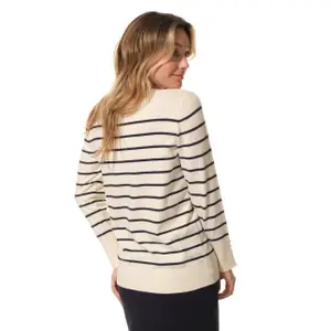 Maglione con bottoni collo rotondo donna Hublot Mode Marine image-1