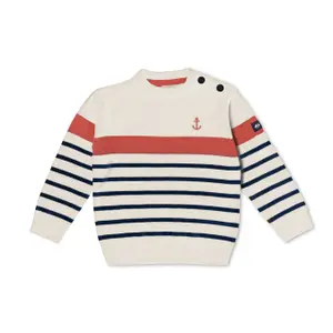 Baby boy round neck sweater Hublot Mode Marine Dekster image-0