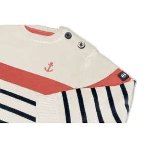 Baby boy round neck sweater Hublot Mode Marine Dekster image-2