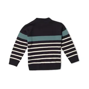 Baby boy round neck sweater Hublot Mode Marine Dekster image-1