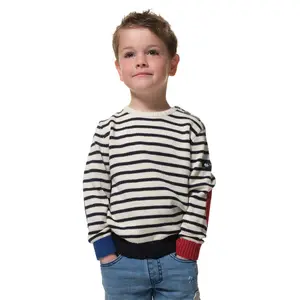 Children's round-neck sweater Hublot Mode Marine Grisou image-0