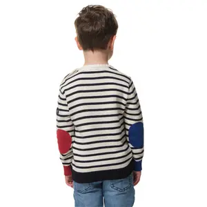 Children's round-neck sweater Hublot Mode Marine Grisou image-1