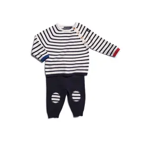 Kids' sweatshirt and pants set with patches Hublot Mode Marine Hal image-0