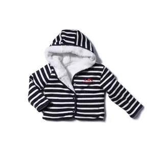 Reversible baby hoodie cardigan Hublot Mode Marine image-0