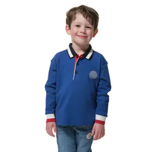 Long sleeve polo for kids Hublot Mode Marine Sansom image-0