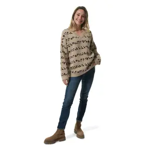 Pull col V femme Hublot Mode Marine Camelise image-1