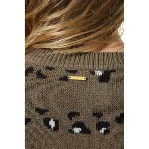 Suéter de cuello en V para mujer Hublot Mode Marine Camelise image-4