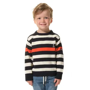 Children's round neck knit jumper Hublot Mode Marine Chelif image-0